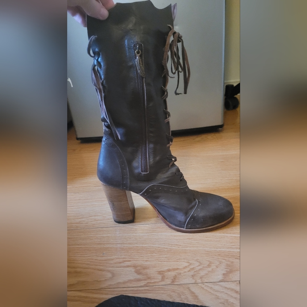 Handmade Brown Leather Boots